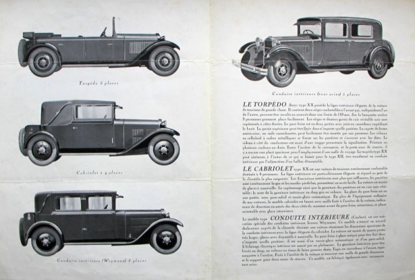 Steyr XX Modelprogram 1928 Carbrochure (5995)